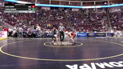 152 lbs 3rd Place - Luke Knox, Perkiomen Valley vs Chris Dennis, Central Bucks West