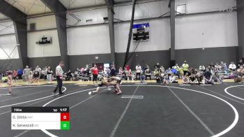 73 lbs Semifinal - Giovanni Gibbs, Mat Demon WC vs Kneeland Senescall, Big Cat Wrestling