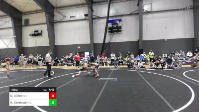 73 lbs Semifinal - Giovanni Gibbs, Mat Demon WC vs Kneeland Senescall, Big Cat Wrestling