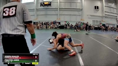 140 lbs Round 1 (8 Team) - Preston Jaros, Lake WC vs Joseph Khaled, Contenders WA Green