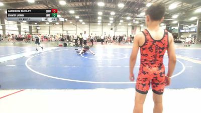 95 lbs Rr Rnd 3 - Jackson Dudley, Claw & Conquer - MS vs David Long, Mat Warriors Green MS - MS
