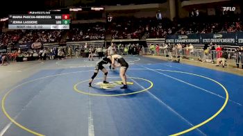 G 132 lbs Cons. Round 4 - Maria Pascua-Mendoza, Mandeville Girls vs Jenna Lassere, Lakeshore Girls