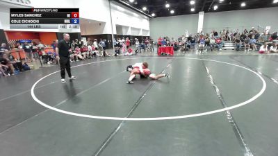 144 lbs Myles Sanchez, Team Nebraska vs Cole Cichocki, Team Michigan - Blue