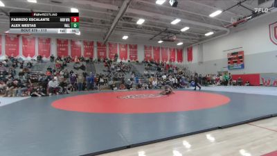 113 lbs Cons. Round 3 - Alex Mestas, Valley vs Fabrizio Escalante, Rocky Mountain
