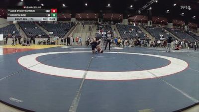 174 lbs Cons. Round 2 - Jake Piontkowski, Unattached vs Kriecg Roe, Lindsey Wilson (Ky.)