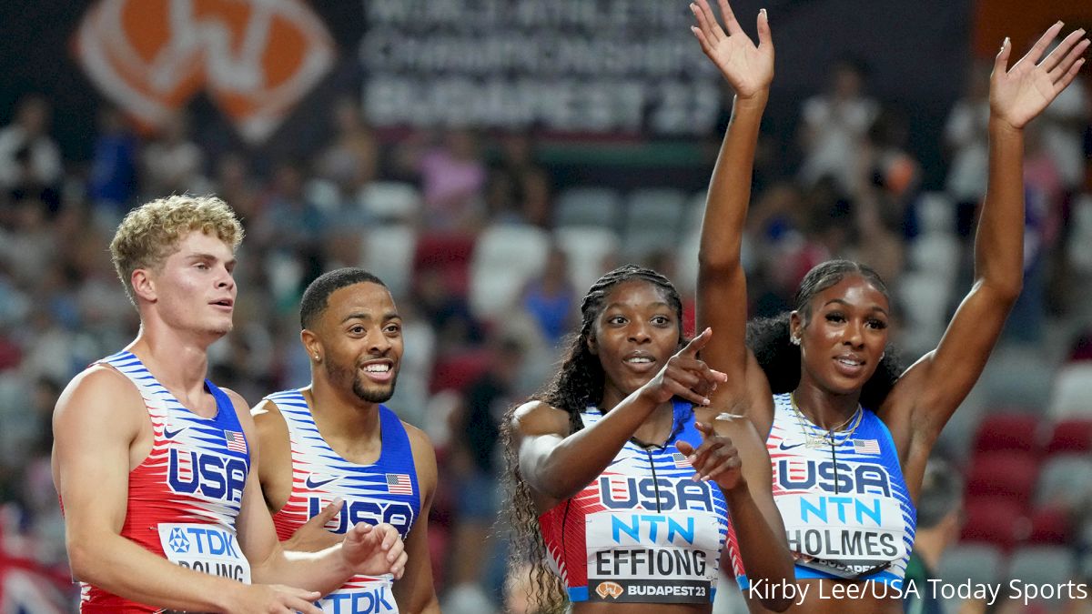 Madness In The Mixed 4x400, U.S. Wins With New World Record