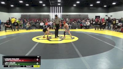 60 lbs Placement Matches (8 Team) - Logan Malicki, Junior Terps Xtreme (MY) vs Levi Sisler, Team Missouri (MO)