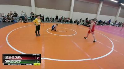 110-115 lbs Round 3 - Allie Sparkman, Eagles Wrestling Club vs Nicholas Fiegel, Grapevine Wrestling Club