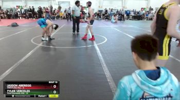 92 lbs Round 3 (10 Team) - Jaxson Aberegg, Wrestling Mill vs Tyler Verceles, Team Diamond Fish