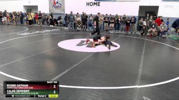 110 lbs Champ. Round 1 - Caleb Demmert, Juneau Youth Wrestling Club Inc. vs Ryder Oatman, North Pole Wrestling Club