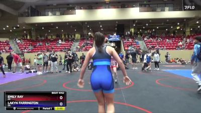 124 lbs Cons. Round 3 - Emily Ray, OK vs Lakyn Farrington, OK