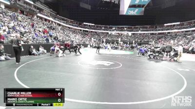 144-2A 5th Place Match - Charlie Miller, North Fork High School vs Mario Ortiz, Sedgwick County/Fleming