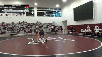 141 lbs Round 1 (16 Team) - Lucas Long, Rio Hondo vs Micah Van Grol, Santa Ana