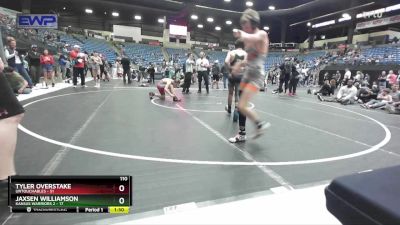 110 lbs Placement - Tyler Overstake, Untouchables vs Jaxsen Williamson, Kansas Warriors 2