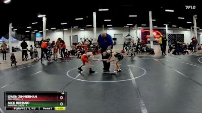 56 lbs Finals (2 Team) - Owen Zimmerman, Full Circle vs Nick Romano, Marlton Chiefs