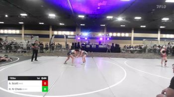 116 lbs Consi Of 16 #1 - Annika Scott, Mad Dawg WC vs Hannah Naccarati-Cholo, Bear WC