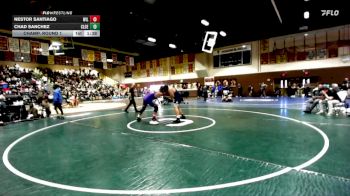 285 lbs Champ. Round 1 - Nestor Santiago, Willows vs Chad Sanchez, Clovis East