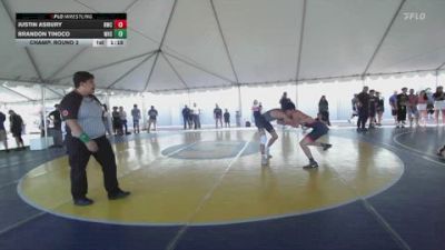 126 lbs Champ. Round 2 - Brandon Tinoco, Westlake High School vs Justin Asbury, Reign Wrestling Club