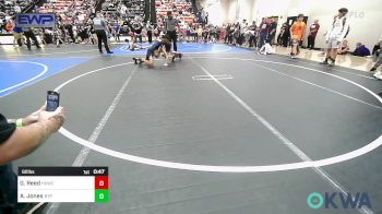 92 lbs Semifinal - Gabe Reed, Henryetta Knights Wrestling Club vs Aiden Jones, Tulsa Blue T Panthers