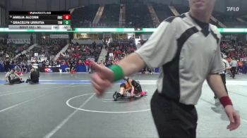 90 lbs Cons. Round 1 - Amelia Alcorn, Beloit Wrestling Club vs Gracelyn Urrutia, The Best Wrestler