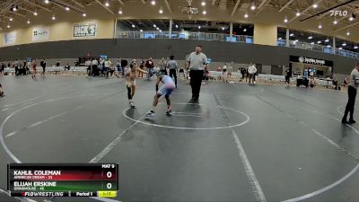 80 lbs 1st Place Match - Kahlil Coleman, American Dream vs Elijah Erskine, Grindhouse