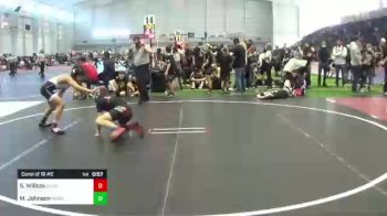 88 lbs Consi Of 16 #2 - Sean Willcox, Sunkist Kids Monster Garage vs Marquez Johnson, Monster Wrestling