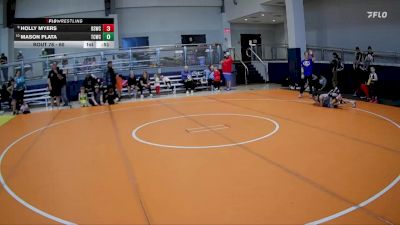 60 lbs Cons. Round 2 - Mason Plata, Takedown City Wrestling Club vs Holly Myers, Dead Shot Wrestling Club