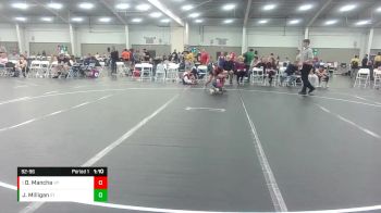 92-96 lbs Round 5 - Olivia Mancha, Virginia Patroits vs Jt Milligan, Summerville Takedown