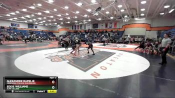 174 lbs Quarterfinal - Eddie Williams, Alma College vs Alexander Rapelje, Concordia College (Moorhead)