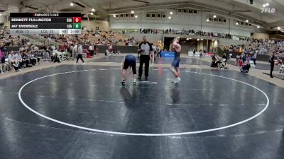 190 lbs Semis (4 Team) - Jay Eversole, Lakeway Christian Academy vs Bennett Fullington, Battle Ground Academy