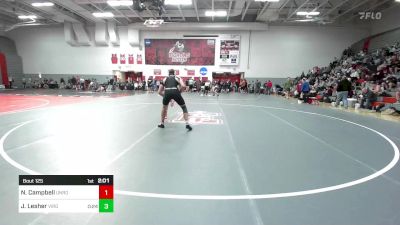 184 lbs Round Of 16 - Nate Campbell, Unrostered vs Jack Lesher, Virginia - Unatt