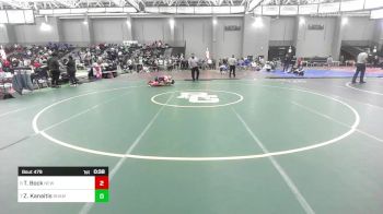 138 lbs Consi Of 4 - Thomas Bock, New Fairfield vs Zackary Kanaitis, Rham