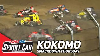 Highlights | 2023 USAC Sprint Car Smackdown Thursday at Kokomo Speedway