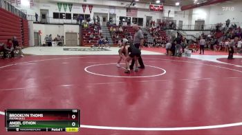 135 lbs 5th Place Match - Brooklyn Thoms, Fulton (H.S.) vs Angel Othon, Clinton