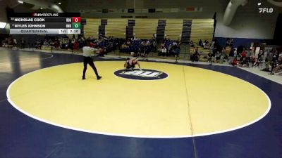 285 lbs Quarterfinal - Nicholas Cook, Roanoke College vs Myles Johnson, Ohio Northern