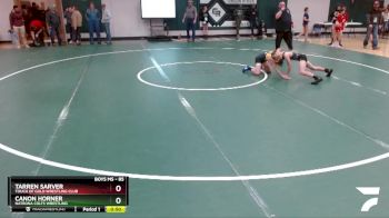 85 lbs Cons. Round 5 - Canon Horner, Natrona Colts Wrestling vs Tarren Sarver, Touch Of Gold Wrestling Club
