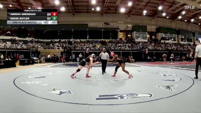 155 lbs 3rd Place Match - Amirah Abegesah, Quince Orchard vs Reese Butler, North County