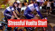 Evenepoel, Primoz Roglic Endure Stressful Rainy And Dark Vuelta a España 2023 Stage 1