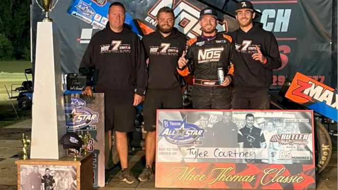 Tyler Courtney Capitalizes To Win All Stars Mace Thomas Classic At Butler