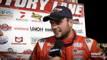 Hudson O'Neal: 'I Had To Get Up On The Wheel' To Capture Lucas Oil Rumble By The River At Port Royal Speedway