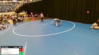 5th - 6th grade - 82 Cons. Semis - Jonah Fourdyce, Moyer Elite Wrestling vs Logan Oakes, Sebolt Wrestling Academy