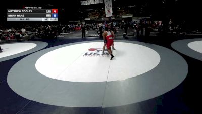 285 lbs Matthew Cooley, SJWA - San Joaquin Wrestling Association vs Brian Haas, LAWA - Los Angles Wrestling Association