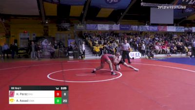 184 lbs Rr Rnd 1 - Hunter Perez, Sacred Heart vs Abe Assad, Iowa