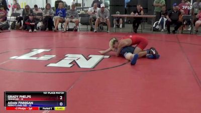 110 lbs Placement Matches (8 Team) - Grady Phelps, Tennessee vs Aidan Finnigan, Pennsylvania Red