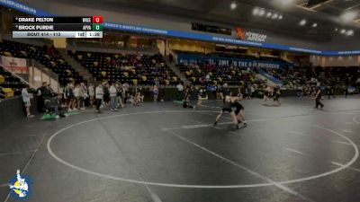 113 lbs Cons. Round 1 - Drake Pelton, Waukee vs Brock Purdie, Apple Valley