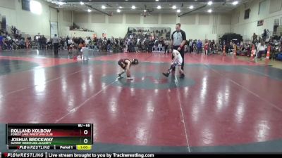 65 lbs Quarterfinal - Joshua Brockway, Summit Wrestling Academy vs Rolland Kolbow, Forest Lake Wrestling Club