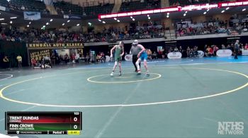 103 lbs Cons. Round 3 - Trent Dundas, Cordova vs Finn Crowe, Haines High School