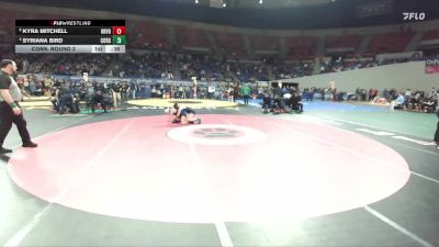 6A/5A Girls 130 Cons. Round 2 - Syriana Bird, Corvallis Girls vs Kyra Mitchell, Hood RIver Valley Girls