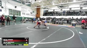 215 lbs Cons. Round 2 - Micah Jensen, Highland vs Micah Britfeld, North Torrance