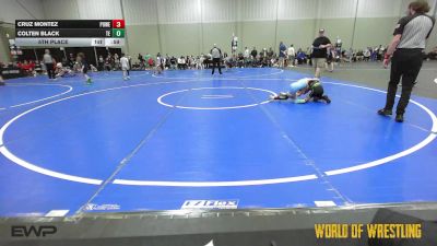 49 lbs 5th Place - Cruz Montez, Powerhouse Elite 9U vs Colten Black, Tulsa Elite 9U